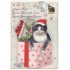 Best Christmas Wishes - Present with Cat - Tausendschön - Postcard