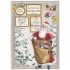 Frohe Weihnachten: Weihnachtsmann mit Geschenken - Tausendschön - Weihnachtskarte