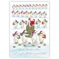 Frohe Weihnachten - Nikolaus mit Eisbären - Quire Weihnachtskarte