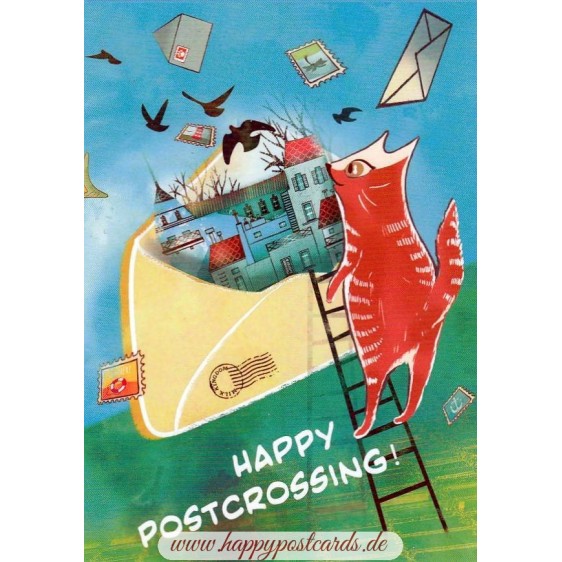 Happy Postcrossing - Erinnerungen - Postkarte