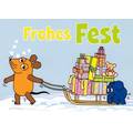 Forhes Fest - Mouse with presents - Postcard