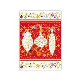 Frohe Weihnachten - Christbaumkugeln - Quire Weihnachtskarte