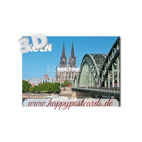 3D Köln - 3D Postkarte