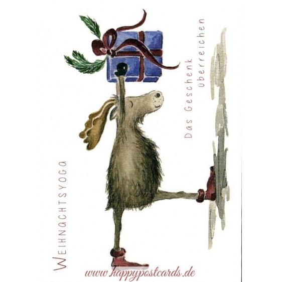 Weihnachsyoga - Geschenk - Weihnachtskarte