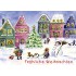 Fröhliche Weihnachten - Dorfszene - Weihnachtskarte