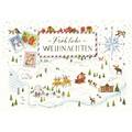 Fröhliche Weihnachten - Winterszene - de Waard Postkarte