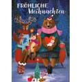Fröhliche Weihnachten - Animals - Mila Marquis Postcard