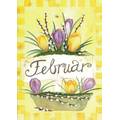 Februar - Krokusse - Monats-Postkarte