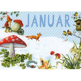 Januar - Carola Pabst - Monthly Postcard