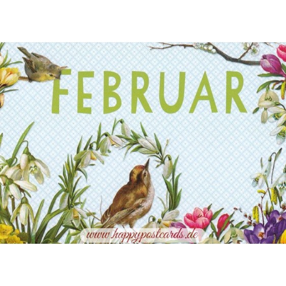 Februar - Carola Pabst - Monats-Postkarte