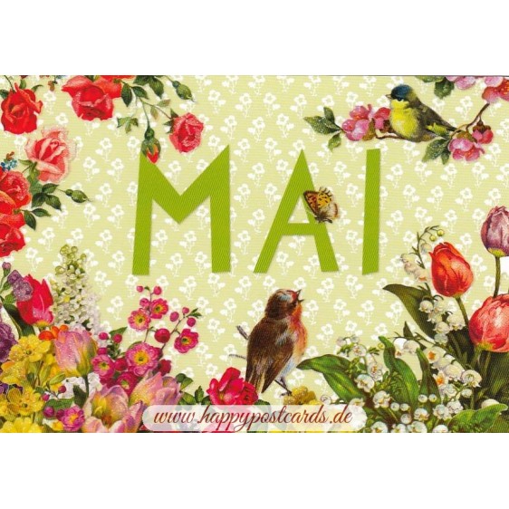 Mai - Carola Pabst - Monats-Postkarte