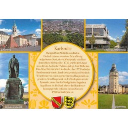 Karlsruhe - Yellow Chronicle - Viewcard