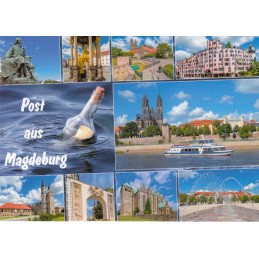 Message in a Bottle from Magdeburg - Viewcard