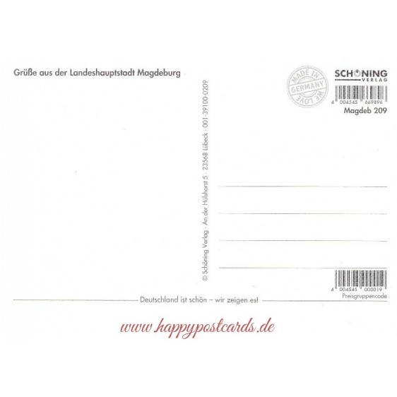 Post aus Magdeburg - Ansichtskarte
