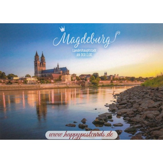 Magdeburg Elbe - Ansichtskarte