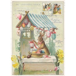 Bunny with Easterbasket - Tausendschön - Postcard
