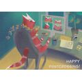Happy Postcrossing - Online Meeting - Postkarte