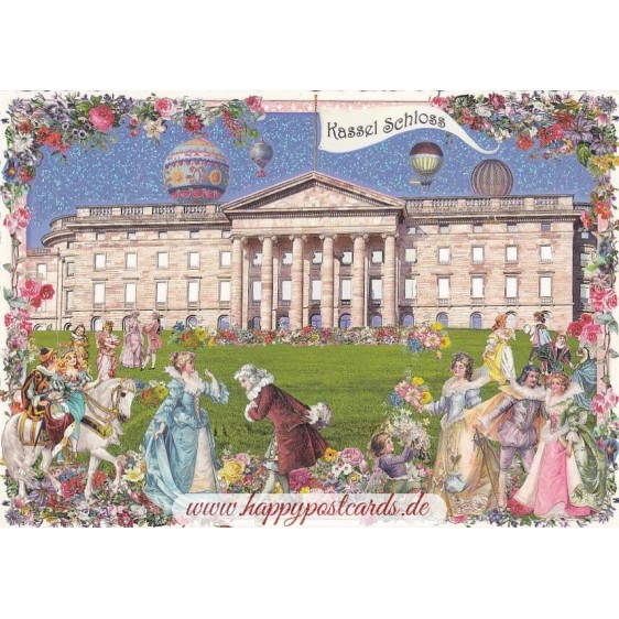Kassel - Schloss - Tausendschön - Postkarte