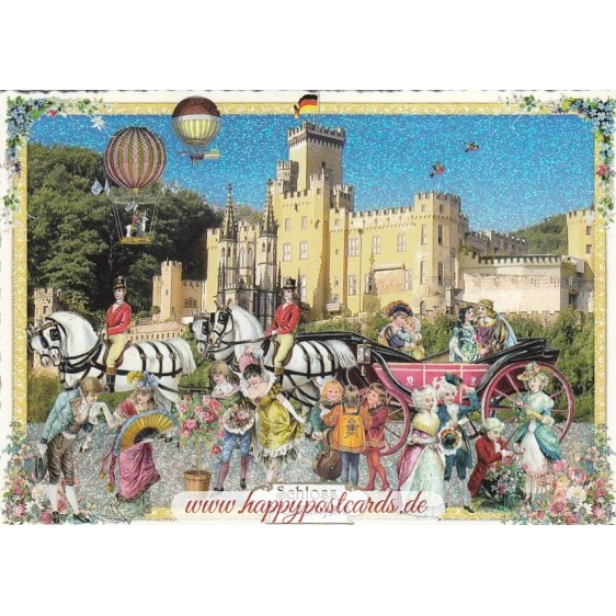 Schloss Stolzenfels - Tausendschön - Postkarte