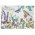 Wiese mit Schmetterlingen - Tausendschön - Postkarte