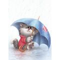Alone in the Rain - Alexey Dolotov - Postcard
