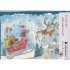 Santa with Reindeer - Luminous Advent calendar