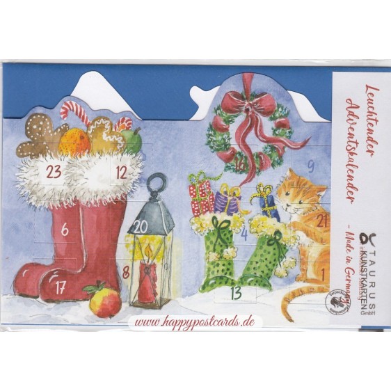 Christmas themes - Stockings - Luminous Advent calendar