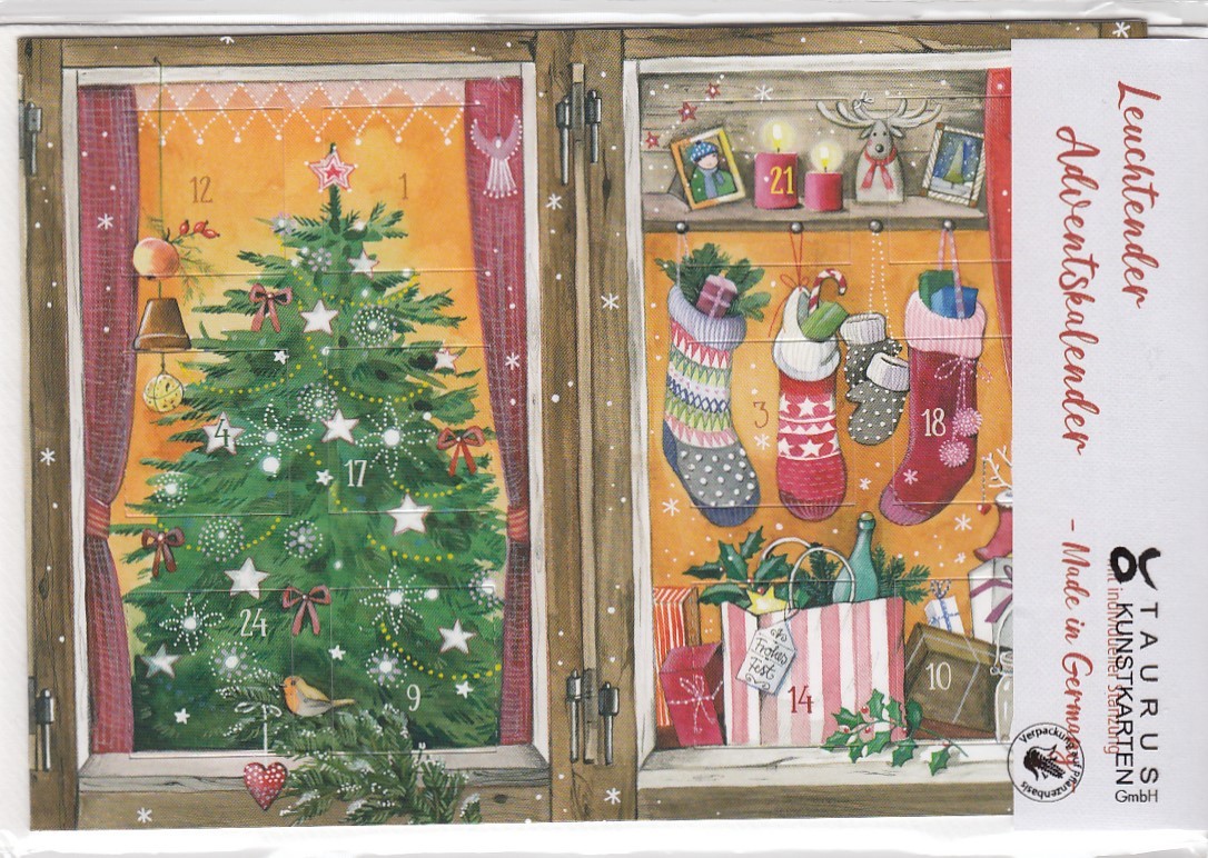 Weihnachtliche Fenster - Leuchtender Adventskalender