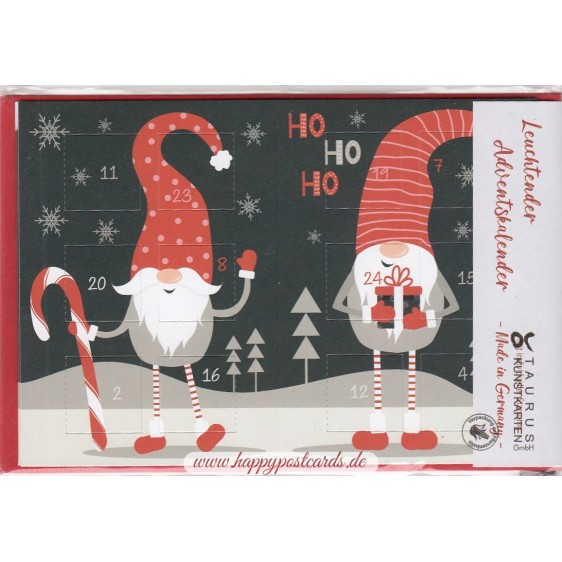 Christmas Gnomes - Luminous Advent calendar