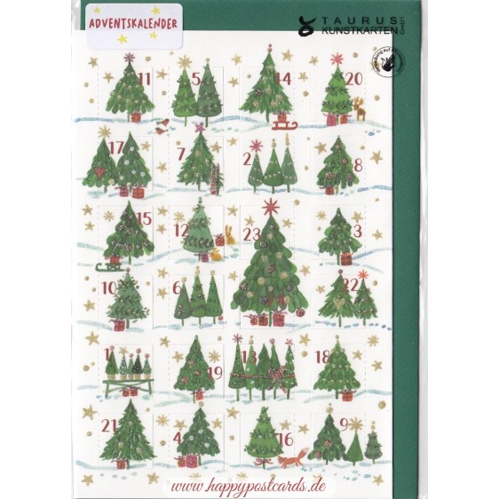 Weihnachtsbäume - Adventskalender
