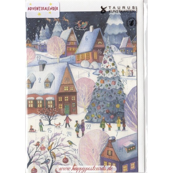 Weihnachtliches Dorf - Adventskalender