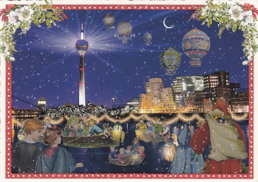 Düsseldorf Panorama - Tausendschön - Postcard