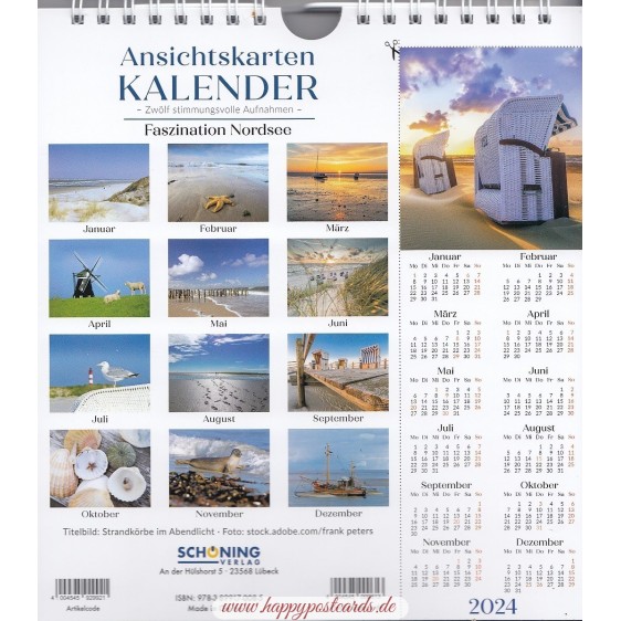 Faszination Nordsee 2024 - Schöning Top - Kalender
