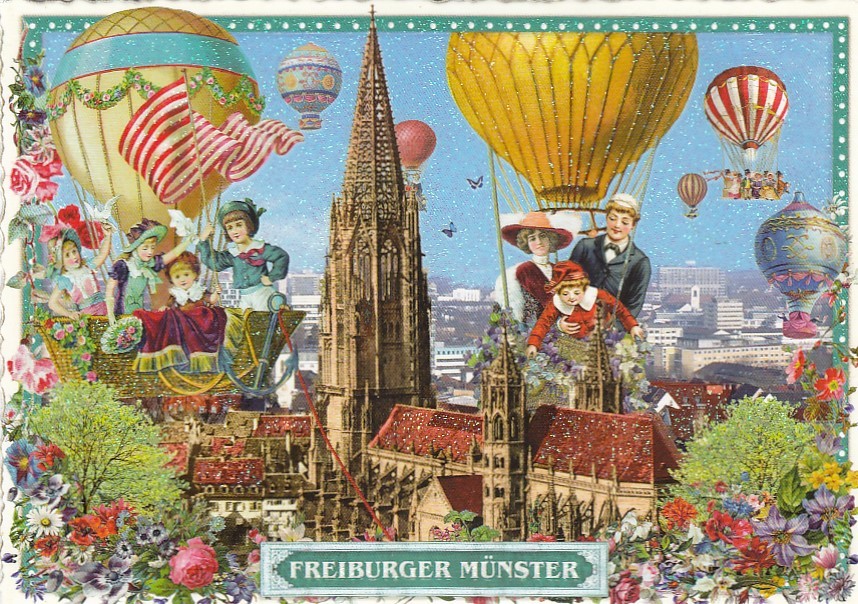 Freiburg Church - Tausendschön - Postcard