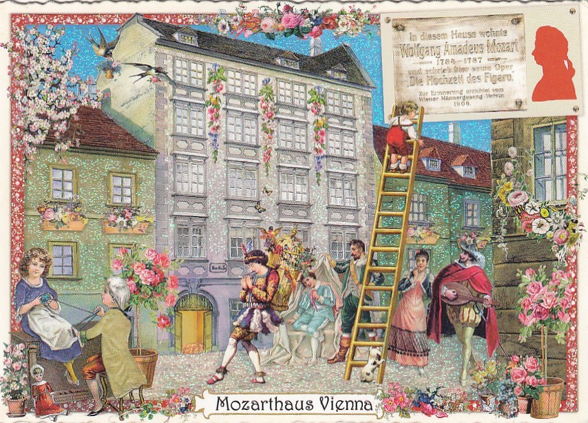 Vienna - Mozarthouse - Tausendschön - Postcard