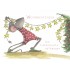 Christmasyoga - Fairy lights - Christmas Postcard