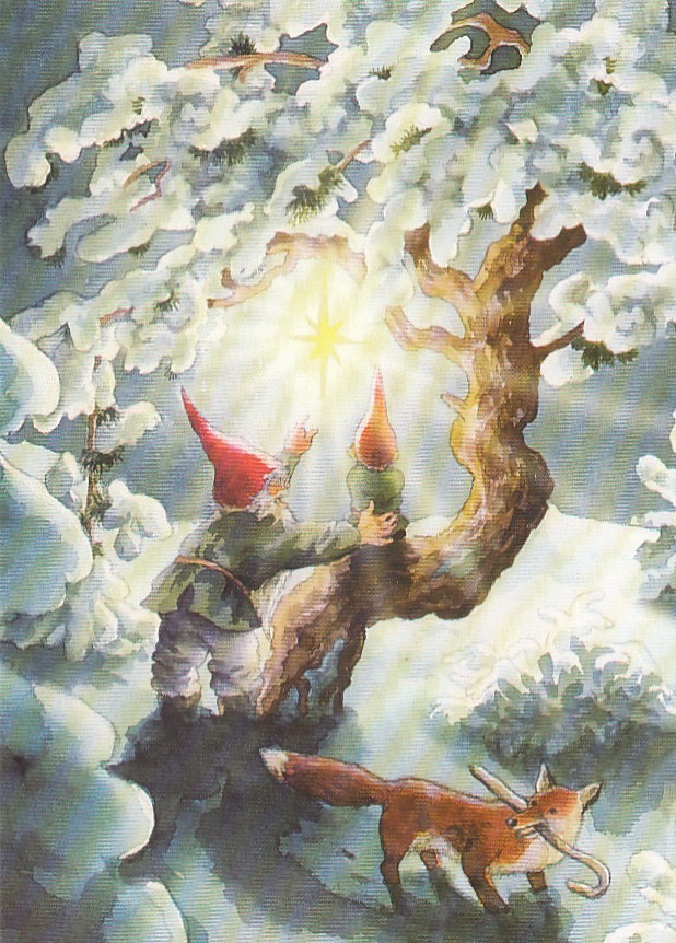230 - Zwerg zeigt einen Stern - Löök Postkarte