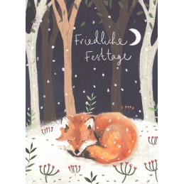 Fuchs - Friedliche Festtage - Weihnachtskarte