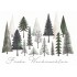 Frohe Weihnachten - Pine tree -  Christmas Postcard