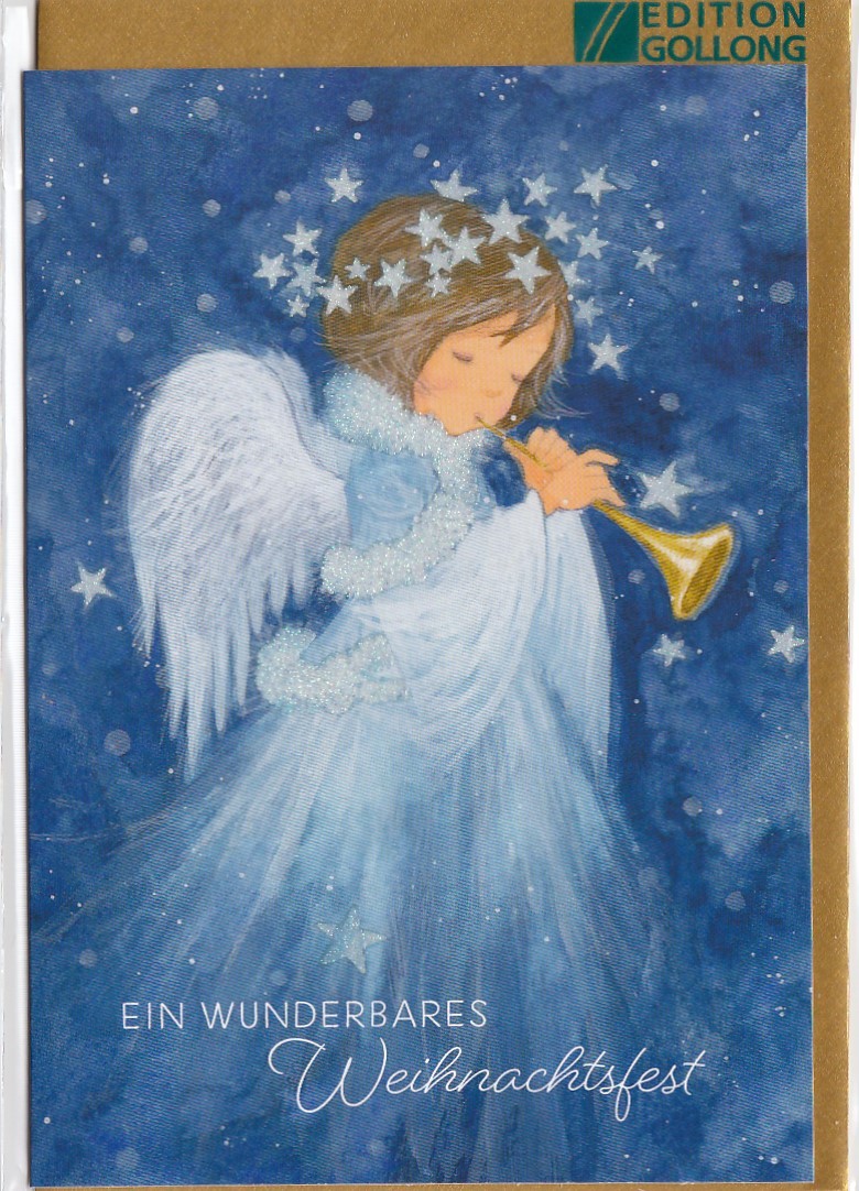 Wunderbares Weihnachtsfest - Angel - Christmas card