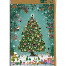Tannenbaum - Weihnachtsgrußkarte