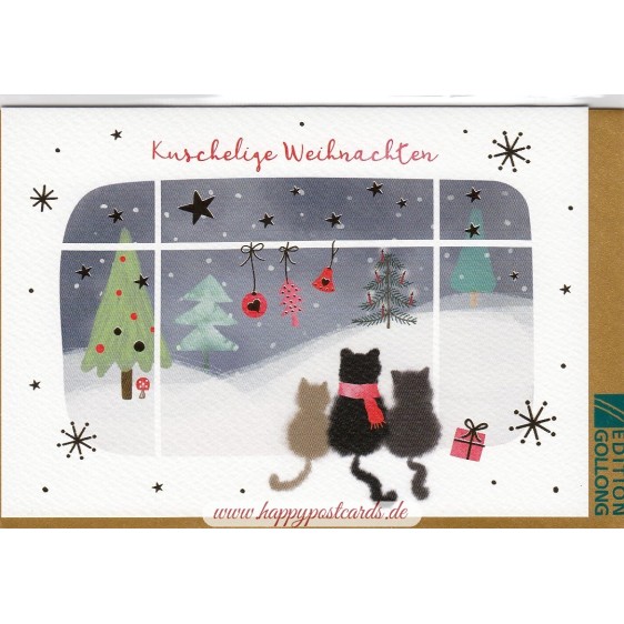 Cozy Christmas - Cats - Christmas card