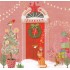 Weihnachtliche Haustür - Mila Marquis Postkarte