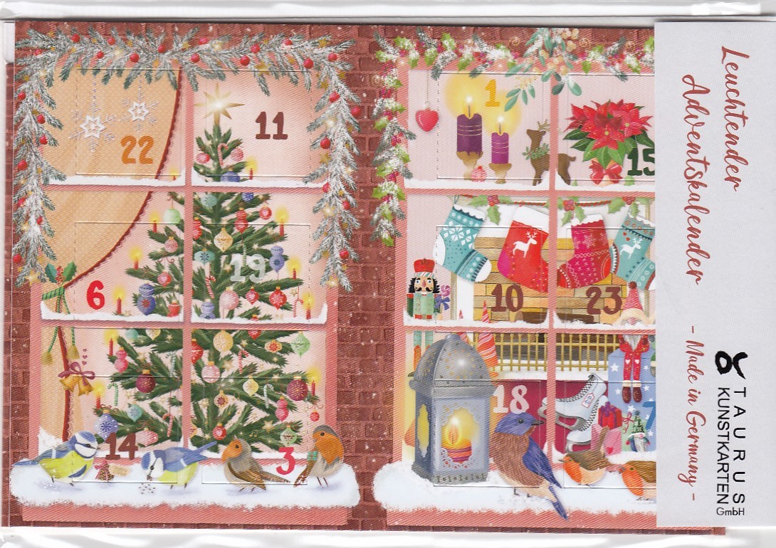 Weihnachtliche Fenster 2 - Leuchtender Adventskalender