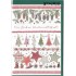 Frohes Weihnachtsfest - Bäume und Sterne - Weihnachtsgrußkarte