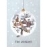 Frohe Weihnachten - Dekoration ball - Christmas Postcard