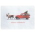 Santa Claas in oldtimer - Christmas Postcard