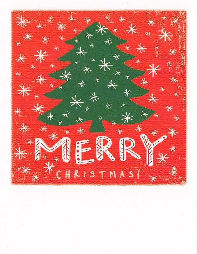Merry Christmas - Tannenbaum - Weihnachtskarte - PolaCard