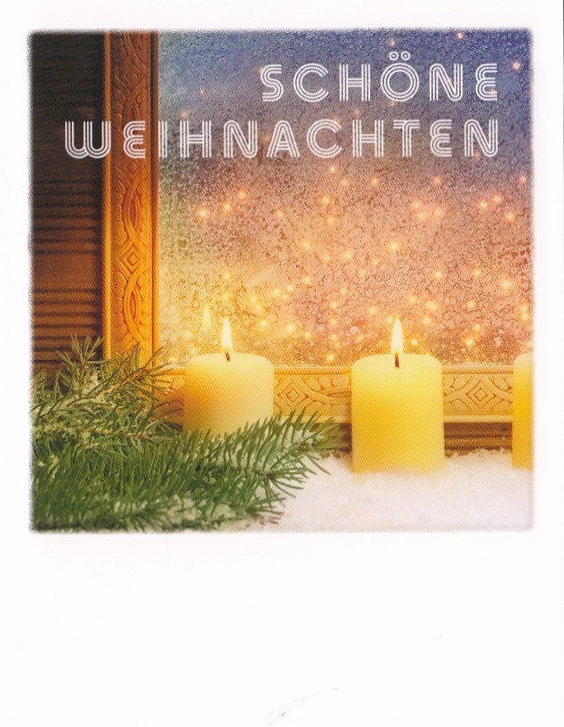 Schöne Weihnachten - Dekoration - Weihnachtskarte - PolaCard