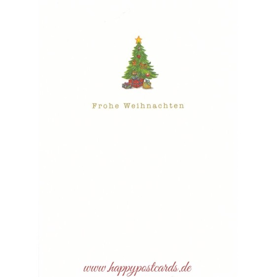 Frohe Weihnachten - Weihnachtsbaum - Weihnachtskarte